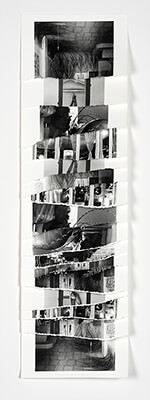 silver gelatin photo collage, Light at the Ends of the Tunnel, by Adrienne Moumin.