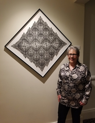 Adrienne Moumin, Opening Reception at National Arts Club Trask Gallery, June 9, 2023.