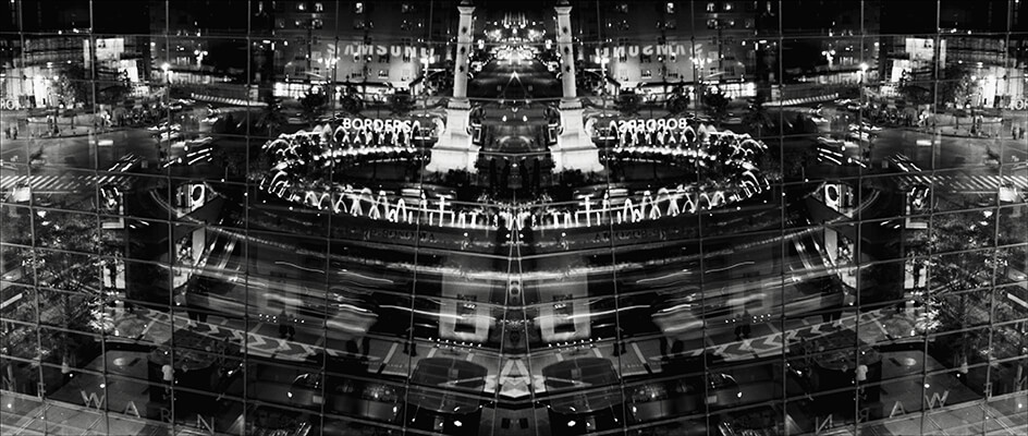 silver gelatin photo collage, Time Warner Center, by Adrienne Moumin